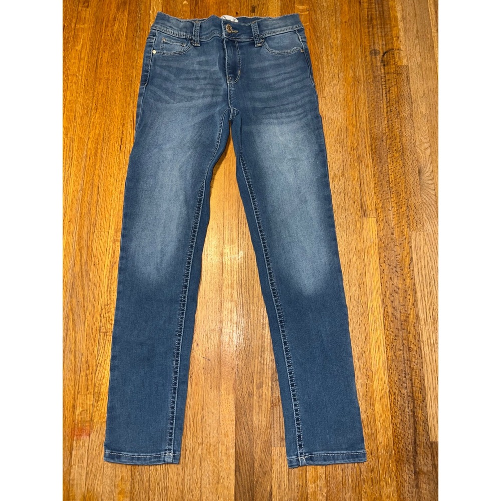 Jordache Girl 12‎ Blue Denim Medium Wash Stretch Adjustable Skinny Jeans